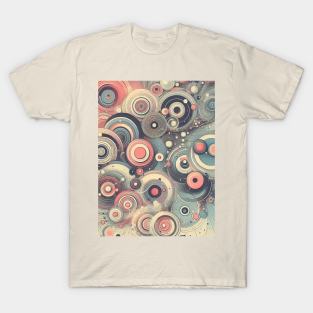 Abstract Melancholic Pastel Circle Art (A) T-Shirt